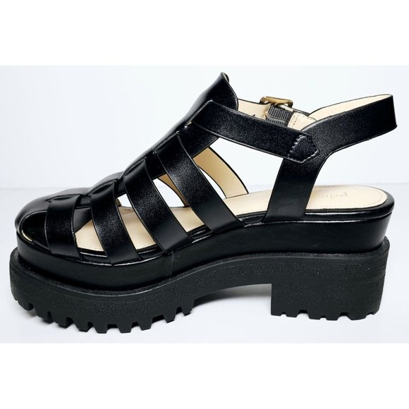 PRIMADONNA COLLECTION WOMEN SANDAL PLATFORM STRAPS EURO SIZE BLACK 00134 ECP - Picture 3 of 12